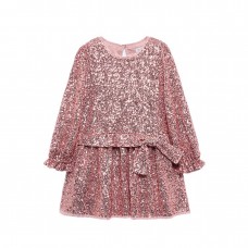 ABEL & LULA φόρεμα παιδικό με πούλιες 15-05531-046 ροζ